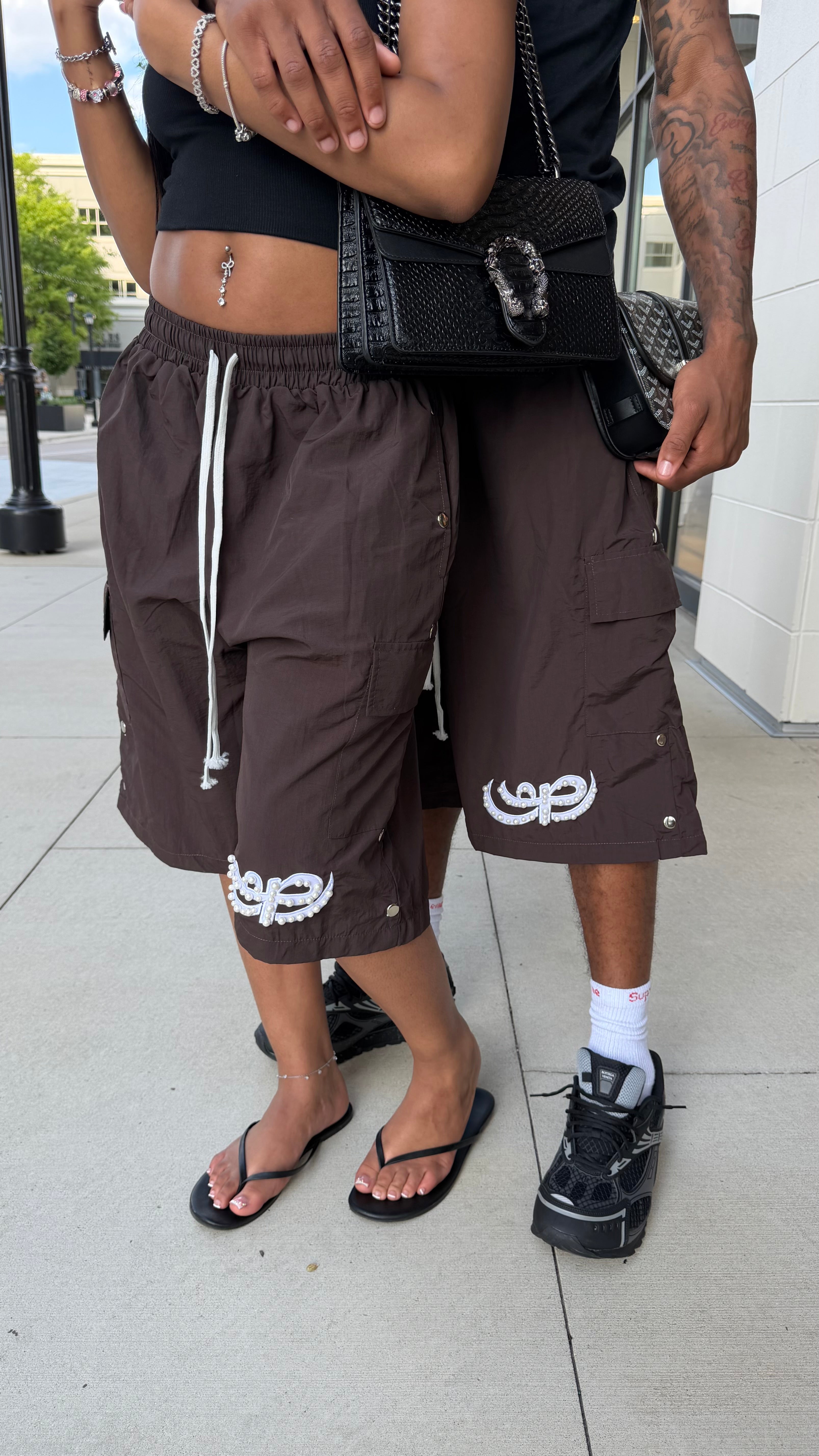 “Love Galore” Brown Shorts